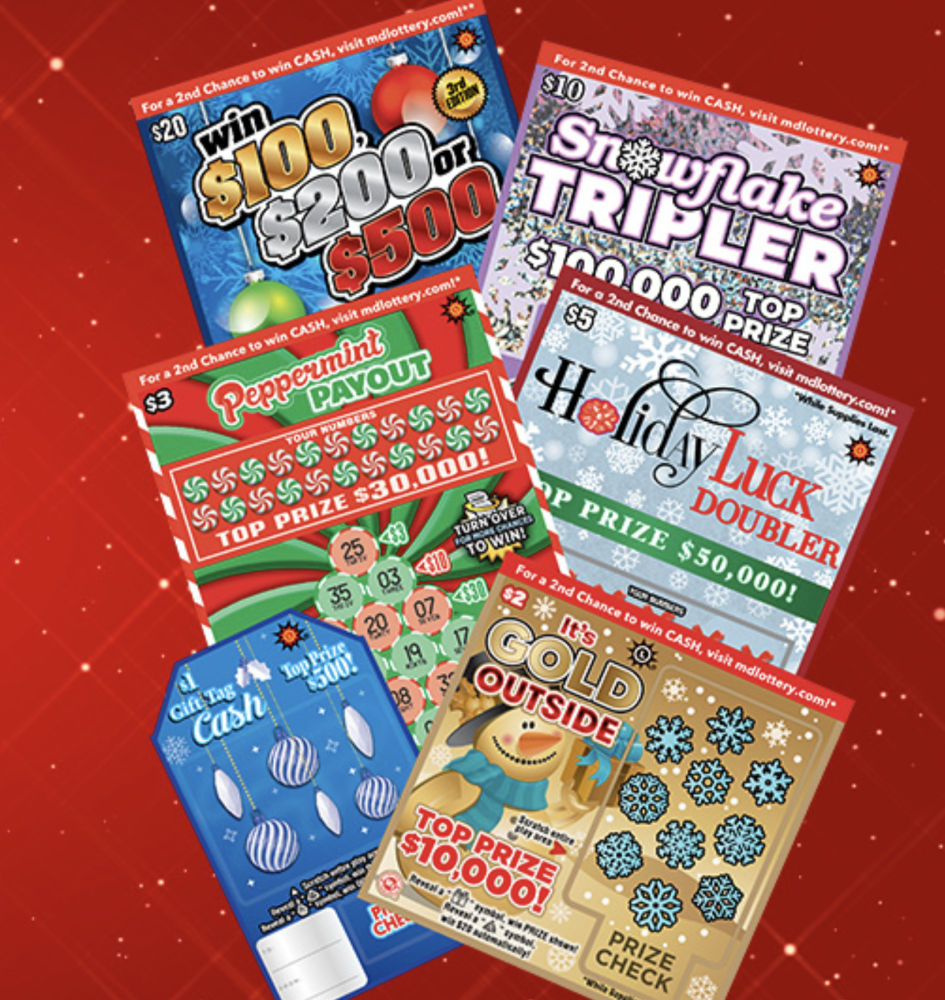 Maryland Lottery holiday scratchoff